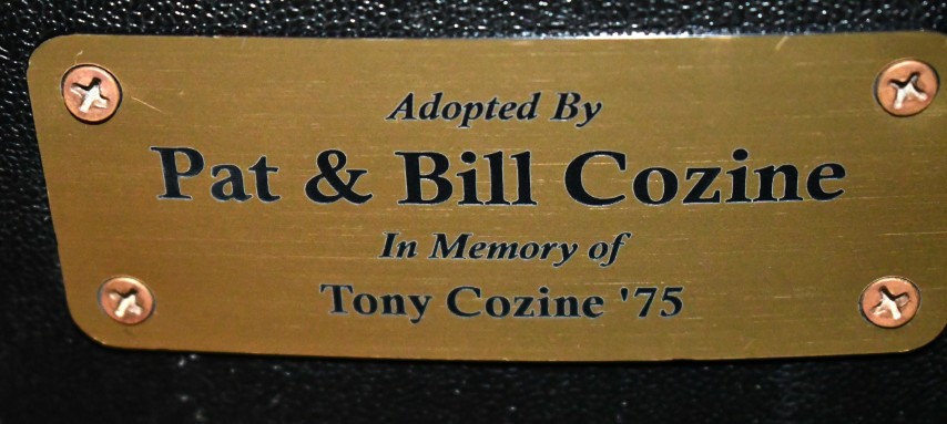 Auditorium seat plaque