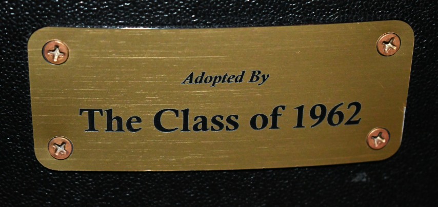 Auditorium seat plaque