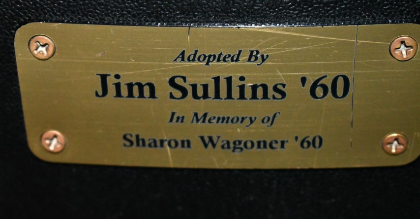 Auditorium seat plaque