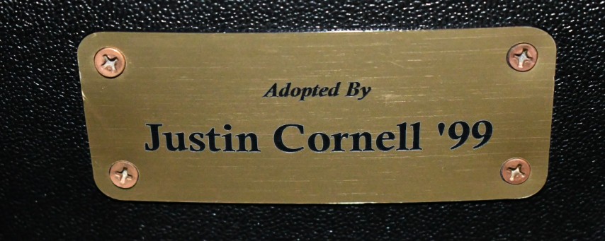 Auditorium seat plaque