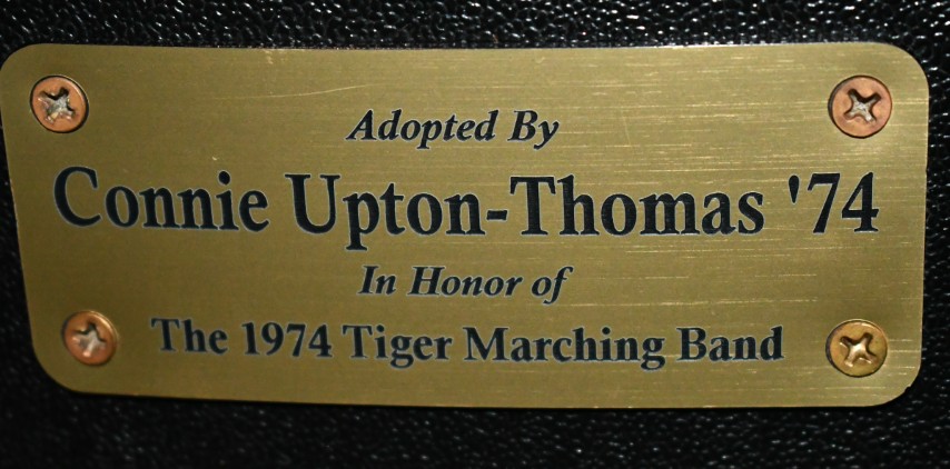 Auditorium seat plaque