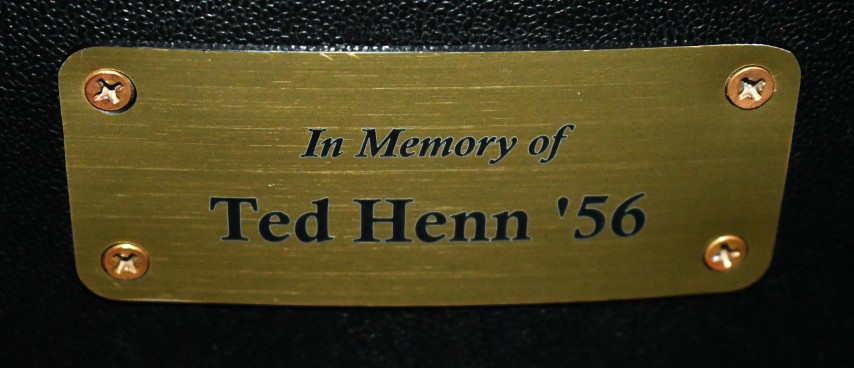 Auditorium seat plaque