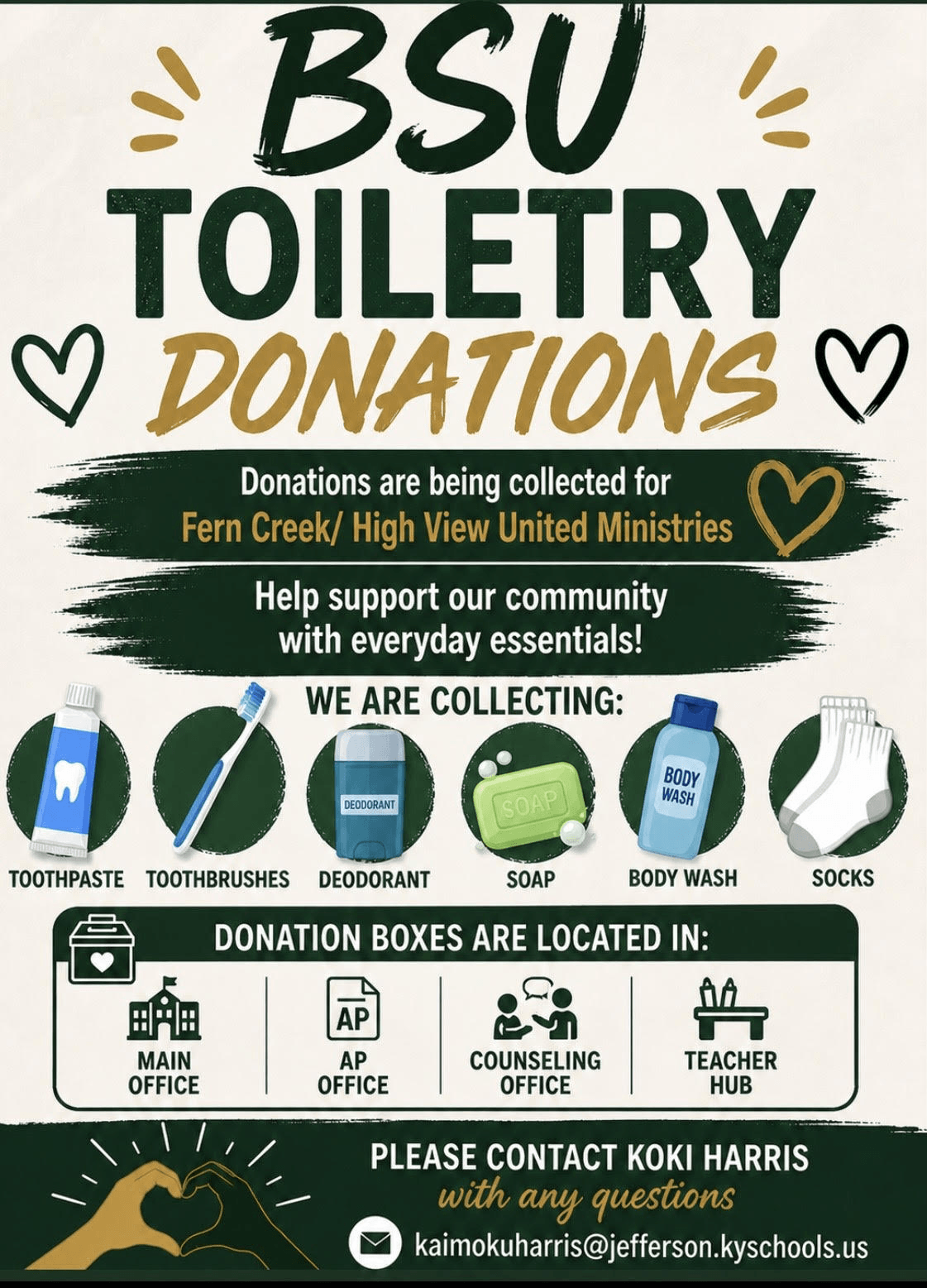 2026 BSU Toiletry Donations